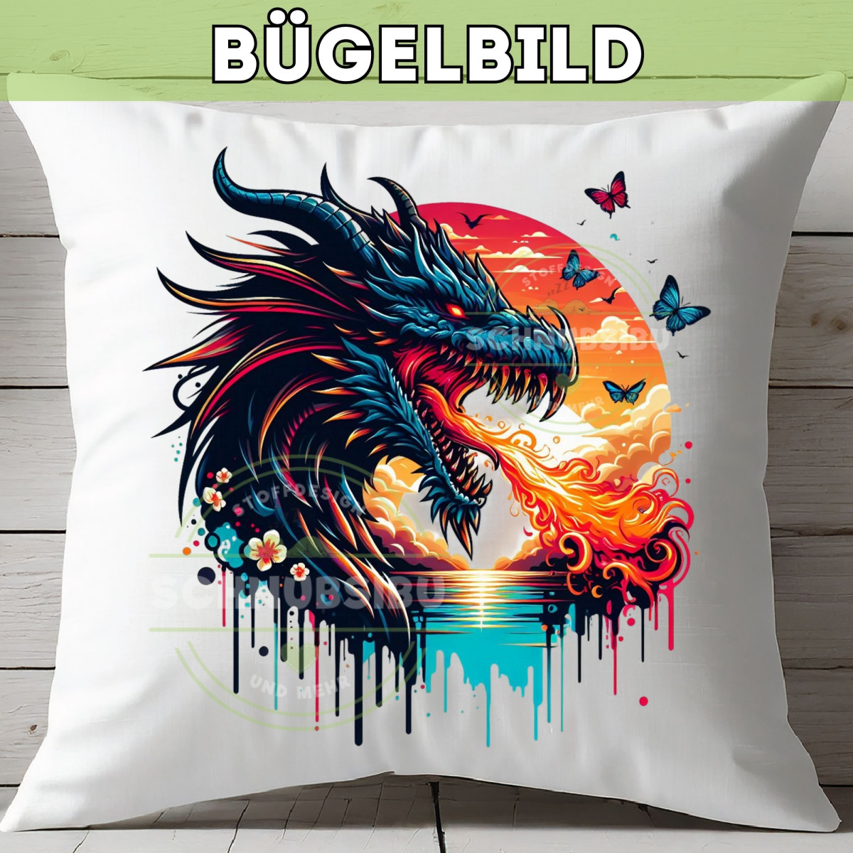 Bügelbild Mystischer Drache